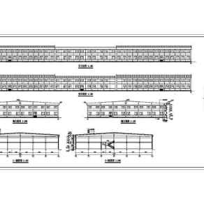 二层框架结构厂房结构设计施工图（含建筑设计）