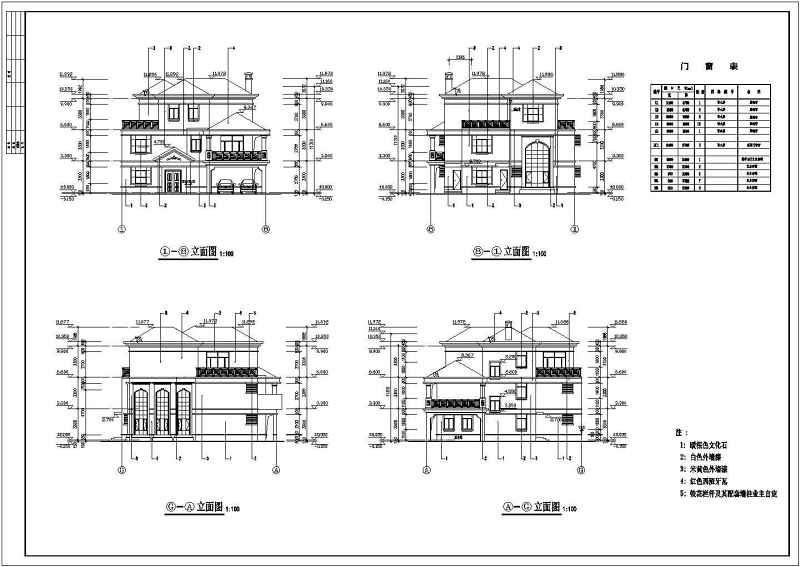 某新农村3层独栋别墅建筑<a href=https://www.yitu.cn/su/7590.html target=_blank class=infotextkey>设计</a>方案图