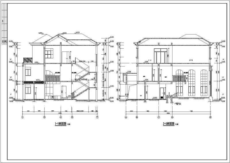 某新农村3层独栋别墅建筑<a href=https://www.yitu.cn/su/7590.html target=_blank class=infotextkey>设计</a>方案图