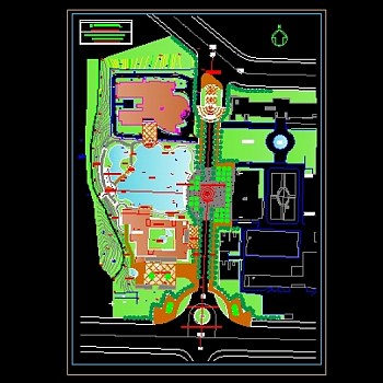 某专科学校景观规划图