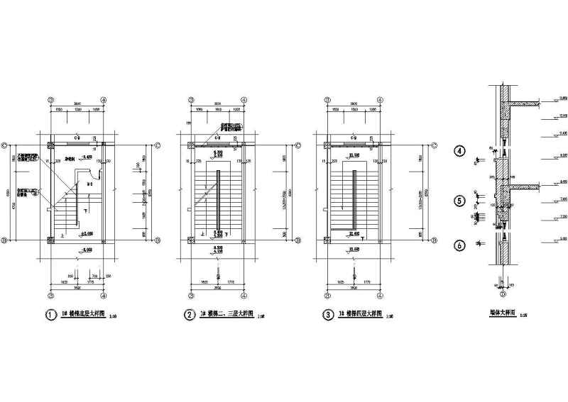 多层教学<a href=https://www.yitu.cn/su/8159.html target=_blank class=infotextkey>楼</a>建筑<a href=https://www.yitu.cn/su/7590.html target=_blank class=infotextkey>设计</a>施工图全套