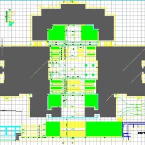 某学校教学楼广场环境设计图3D模型
