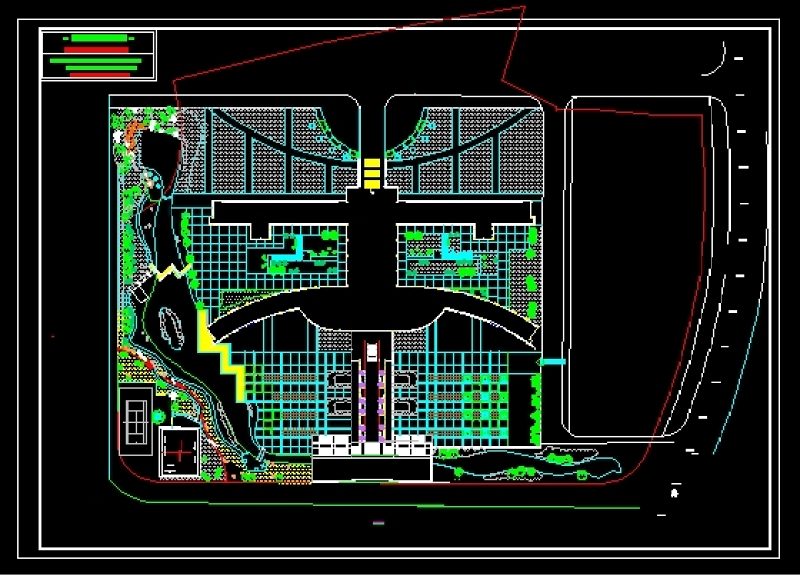 某<a href=https://www.yitu.cn/sketchup/xuexiao/index.html target=_blank class=infotextkey>学校</a>景观规划<a href=https://www.yitu.cn/su/7590.html target=_blank class=infotextkey>设计</a>图