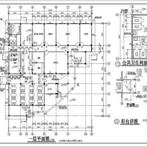 深圳某甲级卫生院综合楼建筑、结构设计施工图3D模型