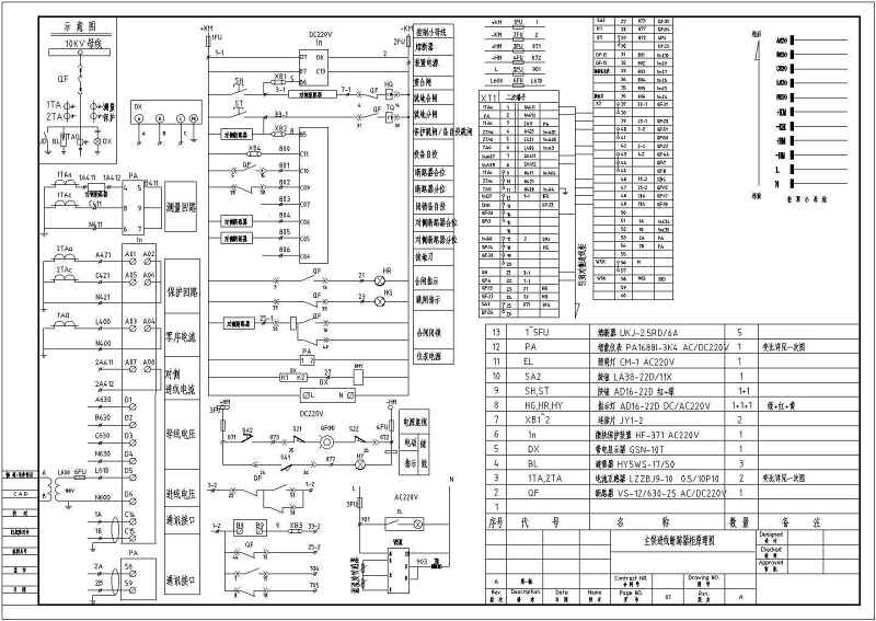 某<a href=https://www.yitu.cn/sketchup/yiyuan/index.html target=_blank class=infotextkey><a href=https://www.yitu.cn/su/7276.html target=_blank class=infotextkey>医院</a></a>配电房高压中置柜电气原理图