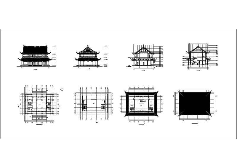 <a href=https://www.yitu.cn/su/7939.html target=_blank class=infotextkey>仿古建筑</a>cad施工图