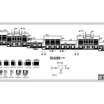 仿古商业古建筑cad施工图