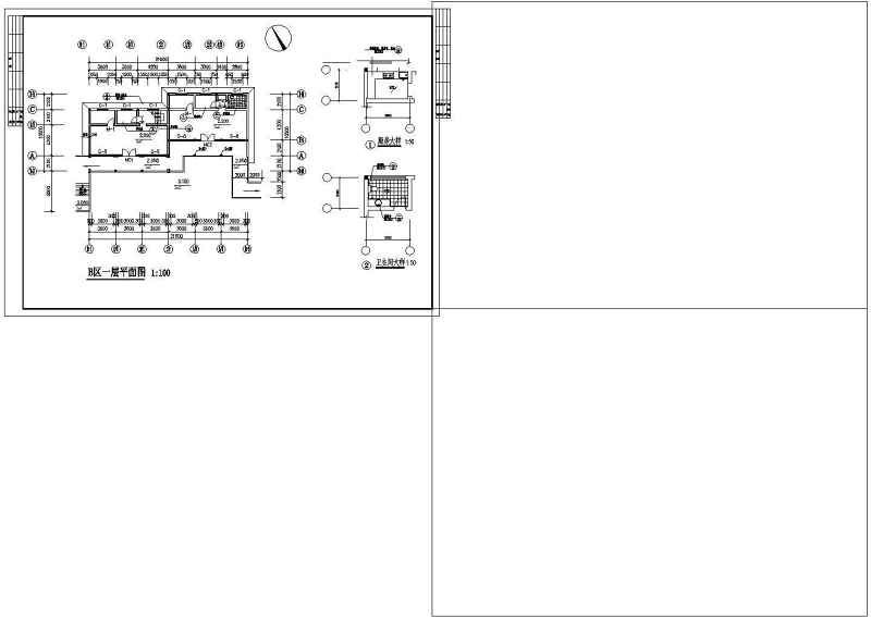 仿古商业古建筑cad施工图