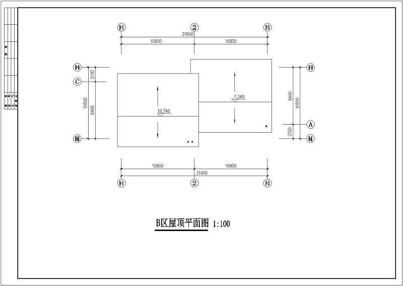 仿古商业古建筑cad施工图