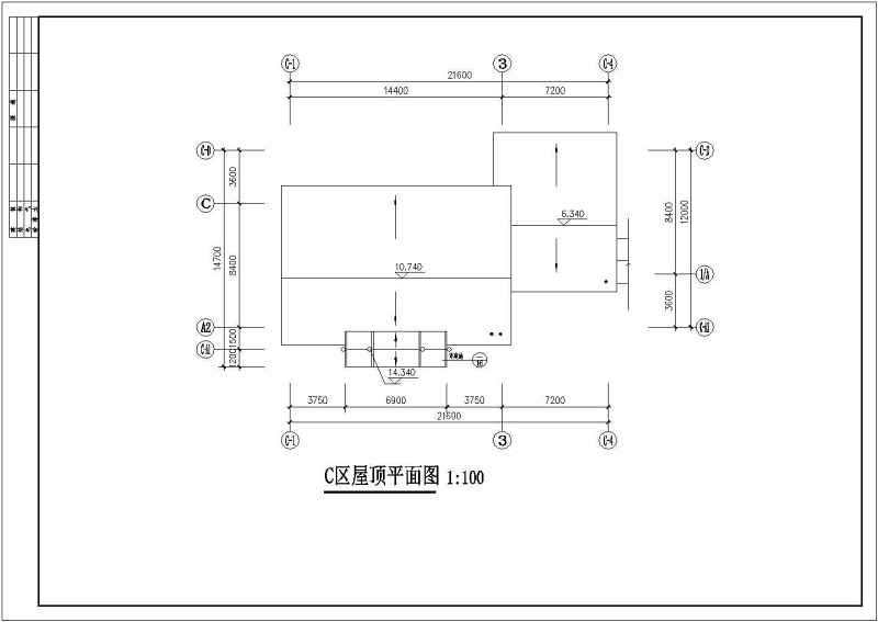 仿古商业古建筑cad施工图