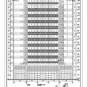 某高层办公楼全套cad施工图