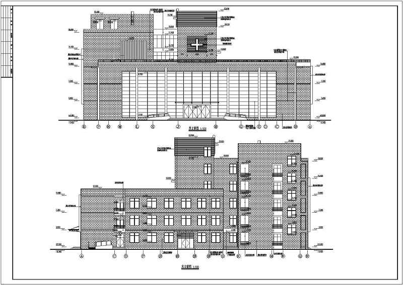 某<a href=https://www.yitu.cn/sketchup/yiyuan/index.html target=_blank class=infotextkey><a href=https://www.yitu.cn/su/7276.html target=_blank class=infotextkey>医院</a></a>建筑cad施工施图