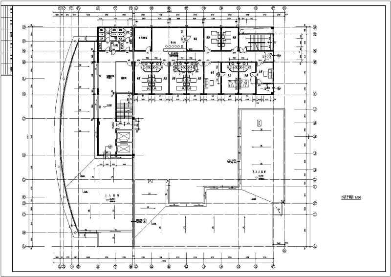 某<a href=https://www.yitu.cn/sketchup/yiyuan/index.html target=_blank class=infotextkey><a href=https://www.yitu.cn/su/7276.html target=_blank class=infotextkey>医院</a></a>建筑cad施工施图