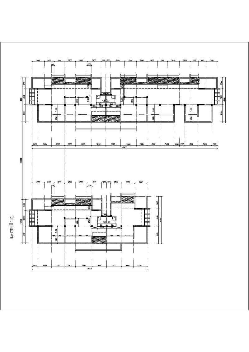 多层<a href=https://www.yitu.cn/su/8035.html target=_blank class=infotextkey>坡屋顶</a>复式住宅建筑cad施工图