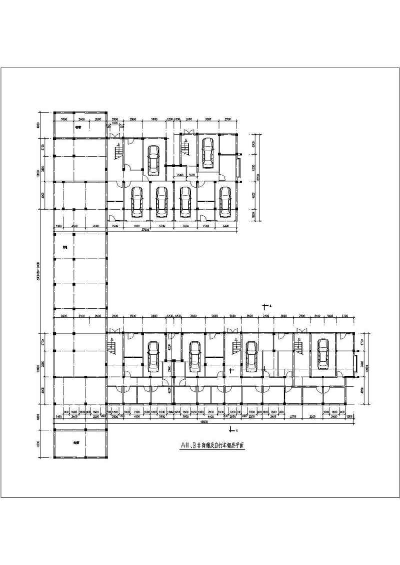 多层<a href=https://www.yitu.cn/su/8035.html target=_blank class=infotextkey>坡屋顶</a>复式住宅建筑cad施工图