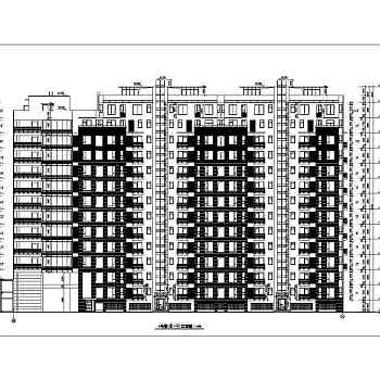 万科高层住宅楼cad施工图