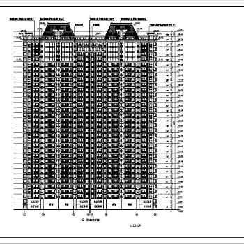 31层欧式高层住宅楼cad施工图