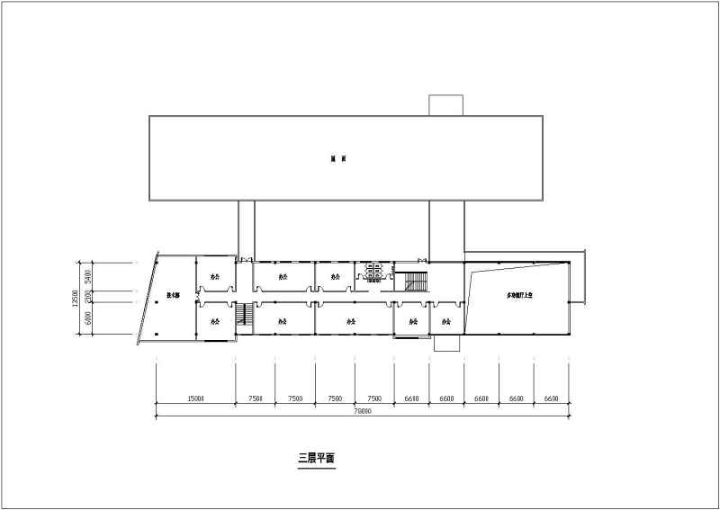 某多层<a href=https://www.yitu.cn/su/8081.html target=_blank class=infotextkey>办公<a href=https://www.yitu.cn/su/8159.html target=_blank class=infotextkey>楼</a></a>cad施工图