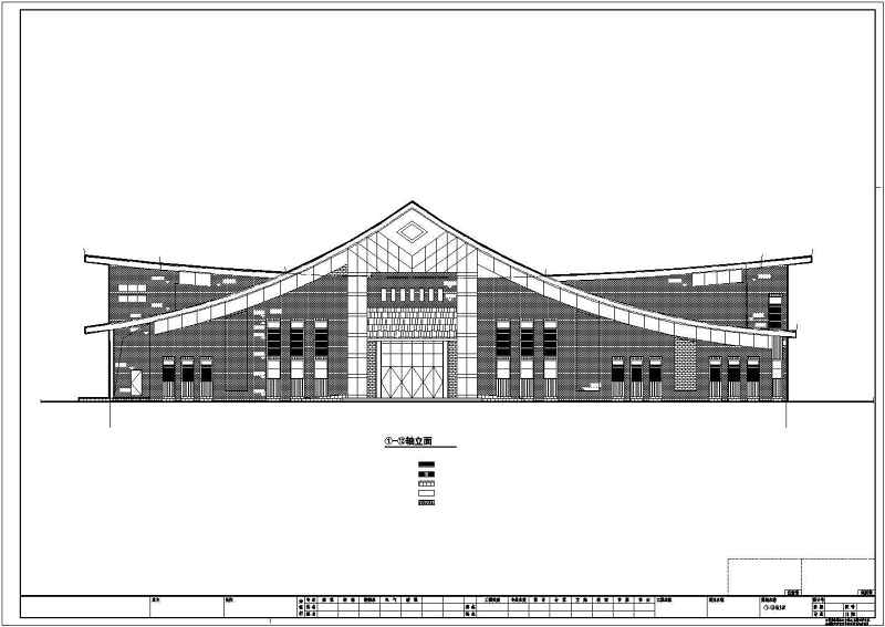 某县级博物馆建筑<a href=https://www.yitu.cn/su/7590.html target=_blank class=infotextkey>设计</a>cad施工图