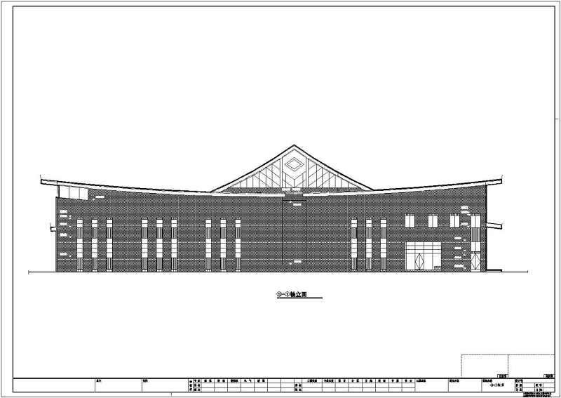 某县级博物馆建筑<a href=https://www.yitu.cn/su/7590.html target=_blank class=infotextkey>设计</a>cad施工图