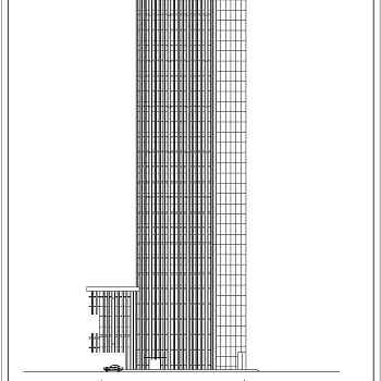 高层办公楼cad施工图