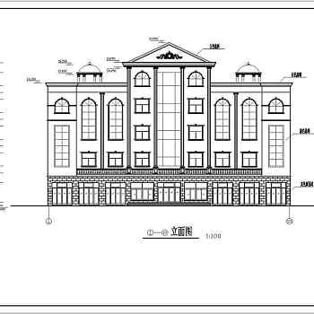 某四层办公楼建筑cad施工图纸