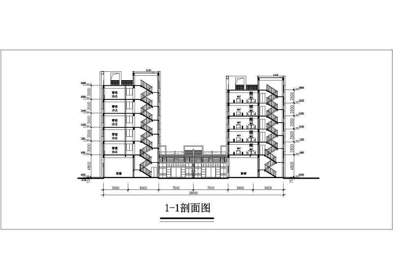 某<a href=https://www.yitu.cn/su/7613.html target=_blank class=infotextkey>农贸市场</a>建筑方案cad施工图