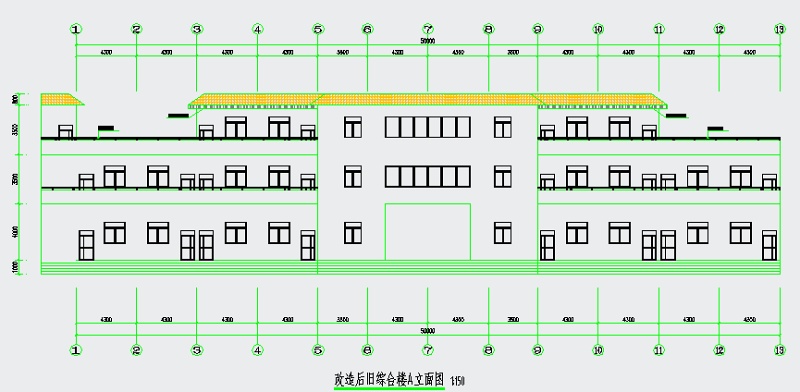 某综合<a href=https://www.yitu.cn/su/8159.html target=_blank class=infotextkey>楼</a>外墙及琉璃<a href=https://www.yitu.cn/su/6998.html target=_blank class=infotextkey>瓦</a>屋面维修<a href=https://www.yitu.cn/su/7590.html target=_blank class=infotextkey>设计</a>图