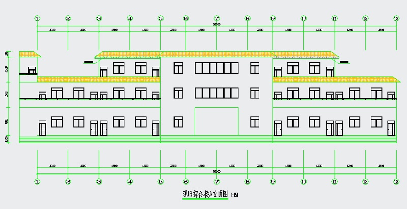 某综合<a href=https://www.yitu.cn/su/8159.html target=_blank class=infotextkey>楼</a>外墙及琉璃<a href=https://www.yitu.cn/su/6998.html target=_blank class=infotextkey>瓦</a>屋面维修<a href=https://www.yitu.cn/su/7590.html target=_blank class=infotextkey>设计</a>图