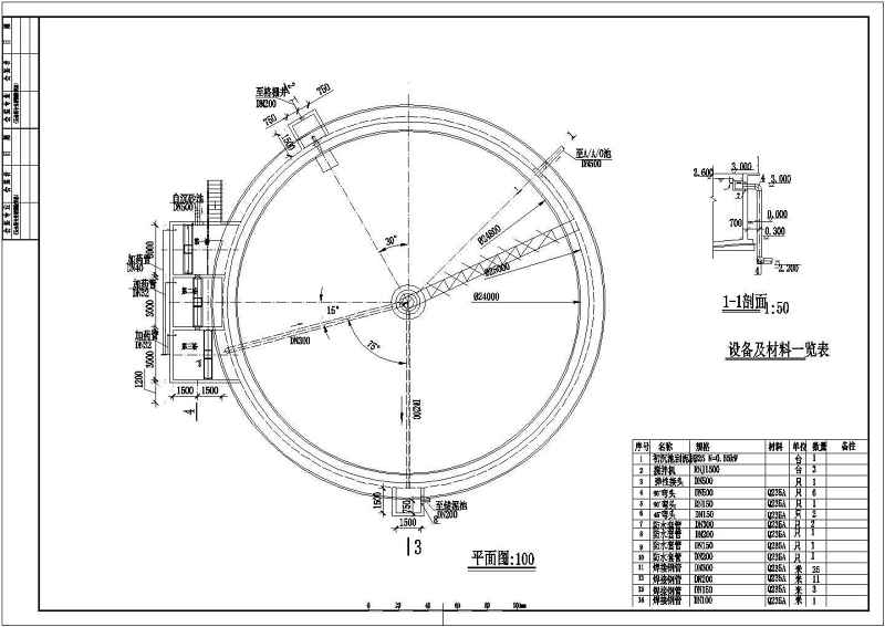 3万吨污<a href=https://www.yitu.cn/su/5628.html target=_blank class=infotextkey>水</a>处理厂初步<a href=https://www.yitu.cn/su/7590.html target=_blank class=infotextkey>设计</a>套图（AAO<a href=https://www.yitu.cn/su/6997.html target=_blank class=infotextkey>工艺</a>）