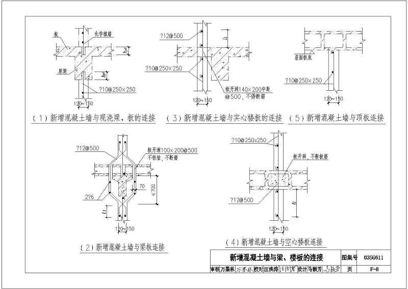 CAD版03SG611砖混结构加固与修复图