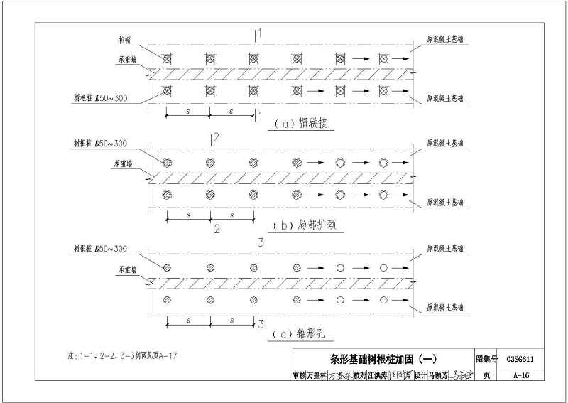 CAD版03SG611砖混结构加固与修复图