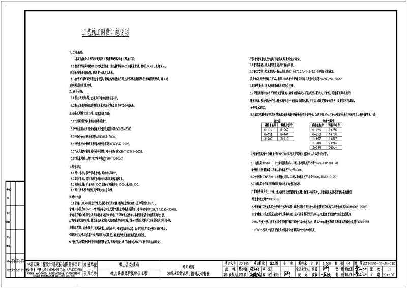 某市政道路给<a href=https://www.yitu.cn/su/5628.html target=_blank class=infotextkey>水</a>工程给<a href=https://www.yitu.cn/su/5628.html target=_blank class=infotextkey>水</a>管线<a href=https://www.yitu.cn/su/7590.html target=_blank class=infotextkey>设计</a><a href=https://www.yitu.cn/su/7937.html target=_blank class=infotextkey>图纸</a>