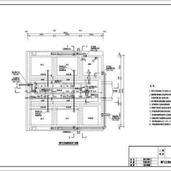 BAF曝气生物滤池全套工艺施工图纸