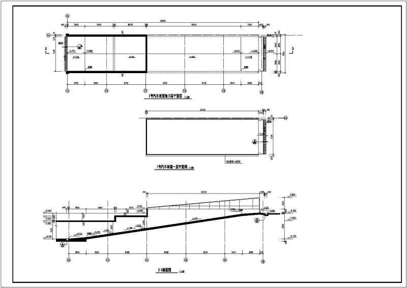 建筑物<a href=https://www.yitu.cn/su/7872.html target=_blank class=infotextkey>地</a>下车库环形及直线坡道施工图