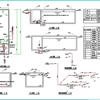 200立方消防水池及消防泵房详图