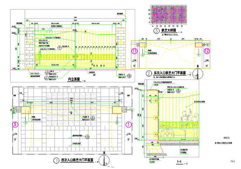 园林<a href=https://www.yitu.cn/su/7841.html target=_blank class=infotextkey>景区</a><a href=https://www.yitu.cn/su/7388.html target=_blank class=infotextkey>铁</a>艺大门<a href=https://www.yitu.cn/su/7590.html target=_blank class=infotextkey>设计</a>cad施工节点详图大全