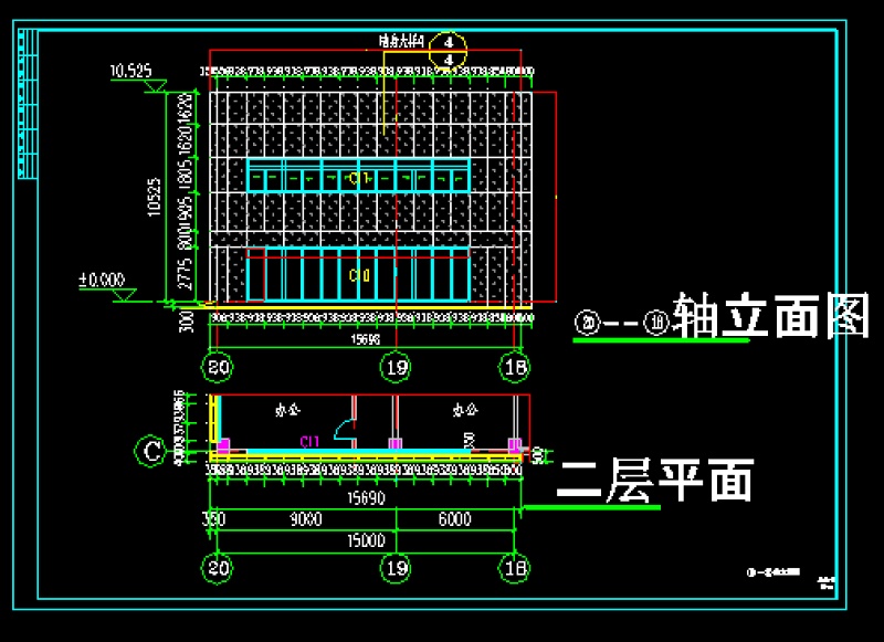 某<a href=https://www.yitu.cn/su/6794.html target=_blank class=infotextkey>商场</a>外幕墙cad施工<a href=https://www.yitu.cn/su/7590.html target=_blank class=infotextkey>设计</a><a href=https://www.yitu.cn/su/7937.html target=_blank class=infotextkey>图纸</a>（含节点图）