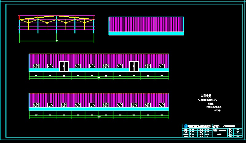 60mX32m门式钢架，<a href=https://www.yitu.cn/su/8096.html target=_blank class=infotextkey>钢结构</a>详细<a href=https://www.yitu.cn/su/7937.html target=_blank class=infotextkey>图纸</a>