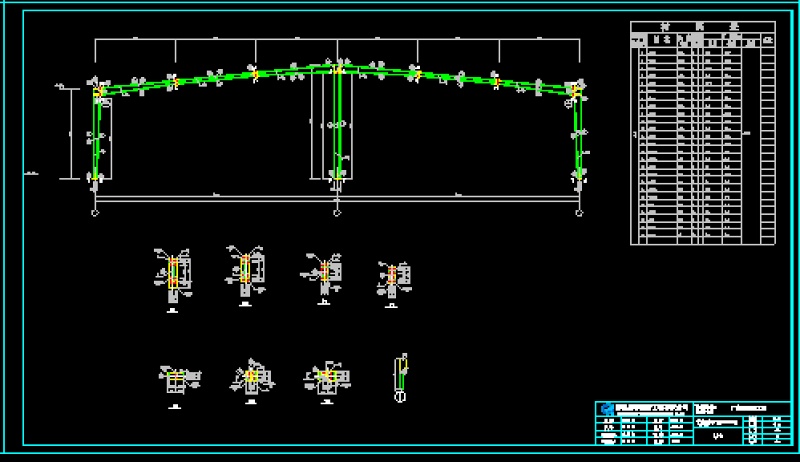 60mX32m门式钢架，<a href=https://www.yitu.cn/su/8096.html target=_blank class=infotextkey>钢结构</a>详细<a href=https://www.yitu.cn/su/7937.html target=_blank class=infotextkey>图纸</a>