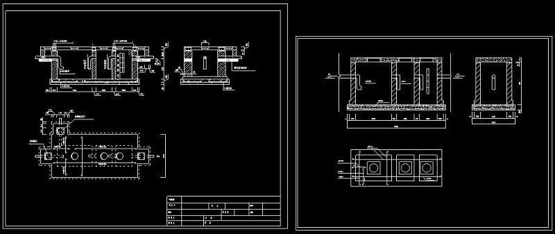 全套化粪池cad<a href=https://www.yitu.cn/su/7392.html target=_blank class=infotextkey>平面</a><a href=https://www.yitu.cn/su/7590.html target=_blank class=infotextkey>设计</a>结构施工图