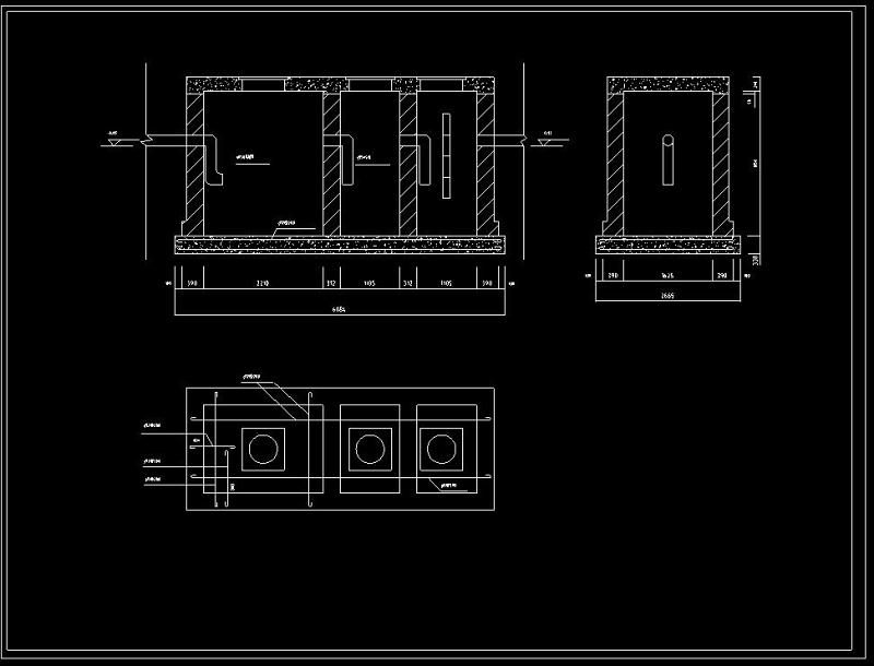 全套化粪池cad<a href=https://www.yitu.cn/su/7392.html target=_blank class=infotextkey>平面</a><a href=https://www.yitu.cn/su/7590.html target=_blank class=infotextkey>设计</a>结构施工图