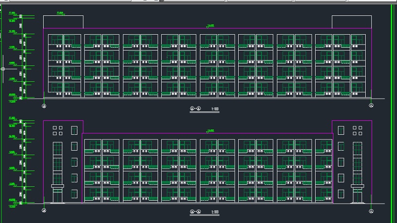 某<a href=https://www.yitu.cn/su/7872.html target=_blank class=infotextkey>地</a>区B型学生<a href=https://www.yitu.cn/su/7460.html target=_blank class=infotextkey>宿舍</a><a href=https://www.yitu.cn/su/8159.html target=_blank class=infotextkey>楼</a>建筑<a href=https://www.yitu.cn/su/7590.html target=_blank class=infotextkey>设计</a>CAD施工图