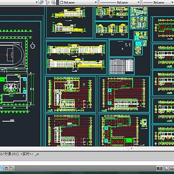 某地区希望学校教学楼全套建筑设计CAD施工图