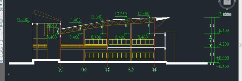 某<a href=https://www.yitu.cn/su/7872.html target=_blank class=infotextkey>地</a>区第一中学食堂建筑<a href=https://www.yitu.cn/su/7590.html target=_blank class=infotextkey>设计</a>CAD施工图