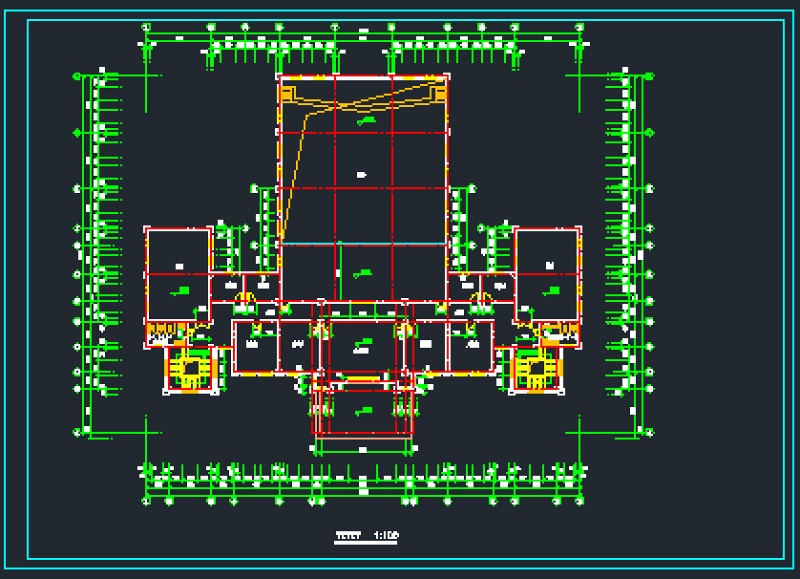 某市中心圣经<a href=https://www.yitu.cn/sketchup/xuexiao/index.html target=_blank class=infotextkey>学校</a>教学<a href=https://www.yitu.cn/su/8159.html target=_blank class=infotextkey>楼</a>建筑施工<a href=https://www.yitu.cn/su/7937.html target=_blank class=infotextkey>图纸</a>