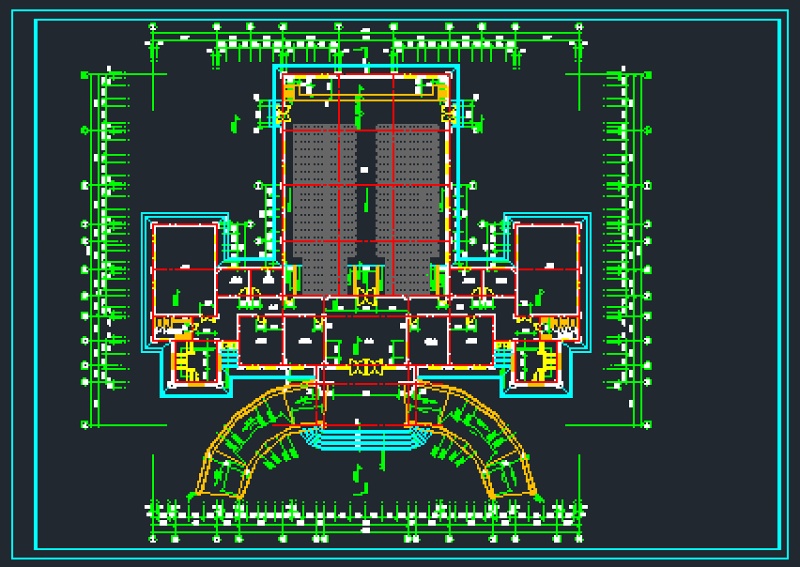 某市中心圣经<a href=https://www.yitu.cn/sketchup/xuexiao/index.html target=_blank class=infotextkey>学校</a>教学<a href=https://www.yitu.cn/su/8159.html target=_blank class=infotextkey>楼</a>建筑施工<a href=https://www.yitu.cn/su/7937.html target=_blank class=infotextkey>图纸</a>