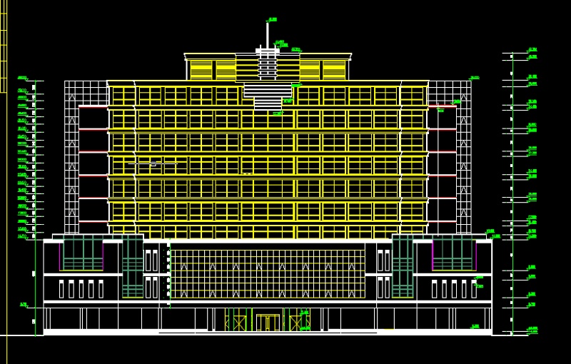 某高档<a href=https://www.yitu.cn/sketchup/jiudianjianzhu/index.html target=_blank class=infotextkey><a href=https://www.yitu.cn/su/7829.html target=_blank class=infotextkey>酒店</a>建筑</a>方案<a href=https://www.yitu.cn/su/7590.html target=_blank class=infotextkey>设计</a>全套CAD<a href=https://www.yitu.cn/su/7937.html target=_blank class=infotextkey>图纸</a>