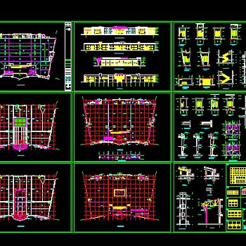 某大超市建筑施工方案设计全套CAD图纸