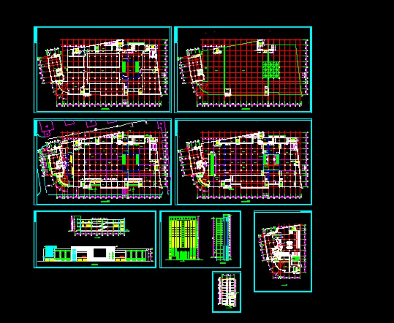 某大型<a href=https://www.yitu.cn/su/6794.html target=_blank class=infotextkey>商场</a>建筑施工和<a href=https://www.yitu.cn/su/7590.html target=_blank class=infotextkey>设计</a>全套CAD<a href=https://www.yitu.cn/su/7937.html target=_blank class=infotextkey>图纸</a>